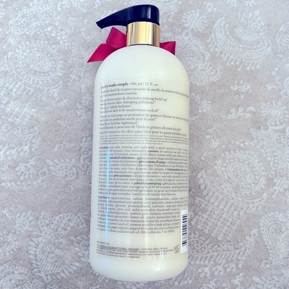 Brand New Philosophy Purity One-Step Facial Cleanser Large 32 oz Pump Christmas - Picture 4 of 8